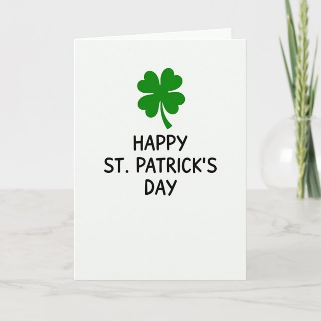 Green And Black Lucky Card (Front)