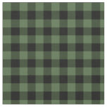 Green and Black Lumberjack Plaid Fabric