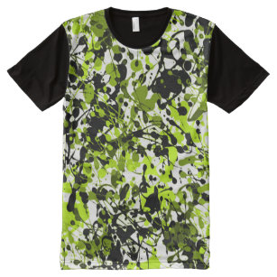 Lime Green And Black T-Shirts - T-Shirt Design & Printing | Zazzle