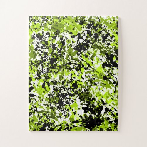 Green and Black Microgreens Jigsaw Puzzle