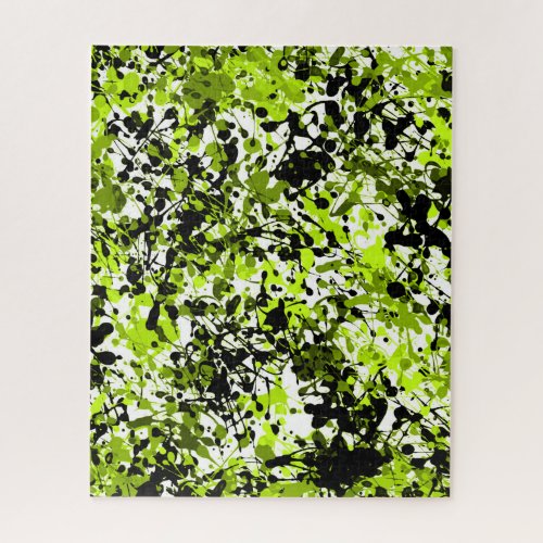 Green and Black Microgreens Jigsaw Puzzle