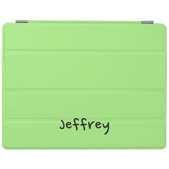 Green and Black, Personalized Name iPad Air Cover (Horizontal)