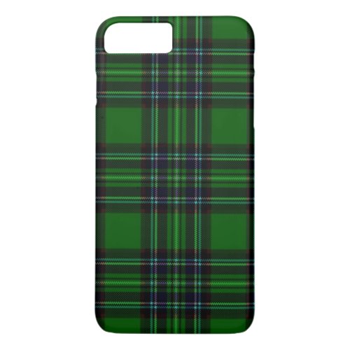 Green and Black Plaid iPhone 8 Plus7 Plus Case