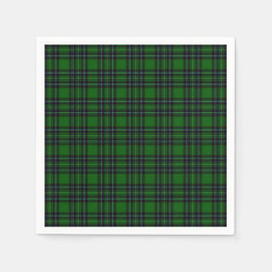 Green and Black Plaid Napkins