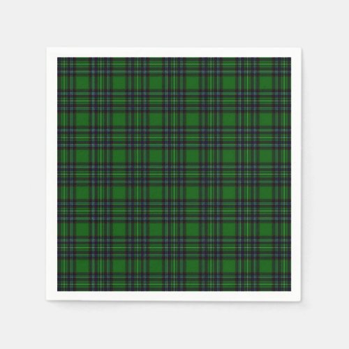 Green and Black Plaid Napkins