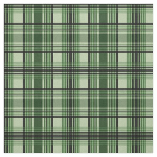 Green And Black Plaid Tartan Pattern Fabric