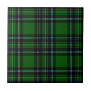 Green and Black Plaid Tile
