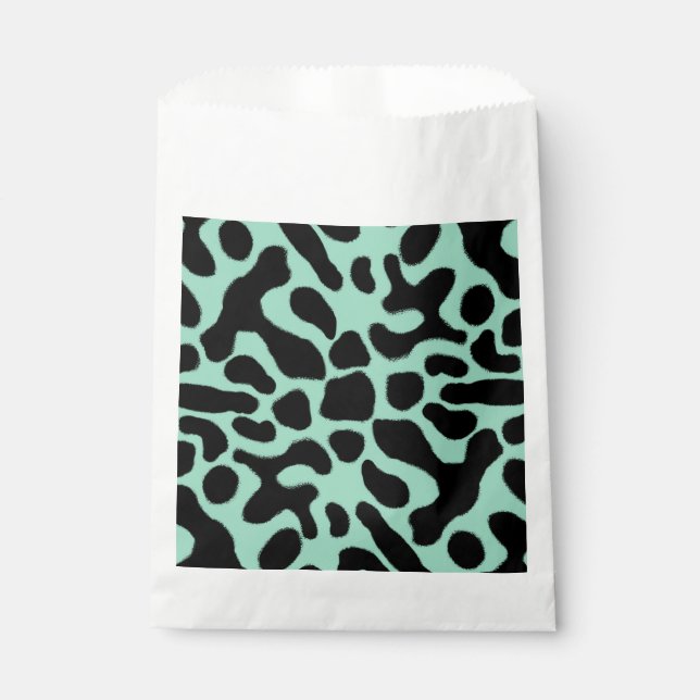 Green and Black Poison Dart Frog Favor Bag (Front)