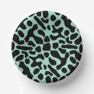 Green and Black Poison Dart Frog Paper Bowls