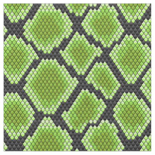 Custom Fabric 16 Green And Black Snakeskin Fabric