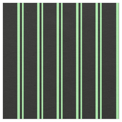 Green and Black Striped Pattern Fabric