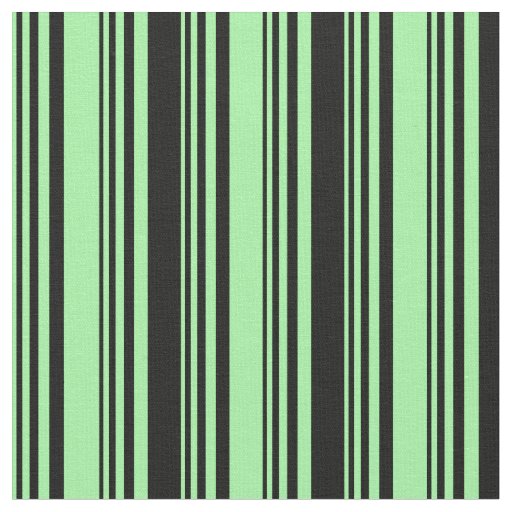 Green and Black Stripes/Lines Pattern Fabric