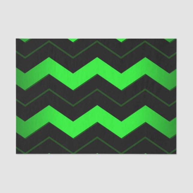 Green and Black Tissue Paper (Front)