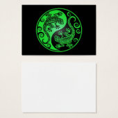 Green and Black Yin Yang Geckos (Front & Back)