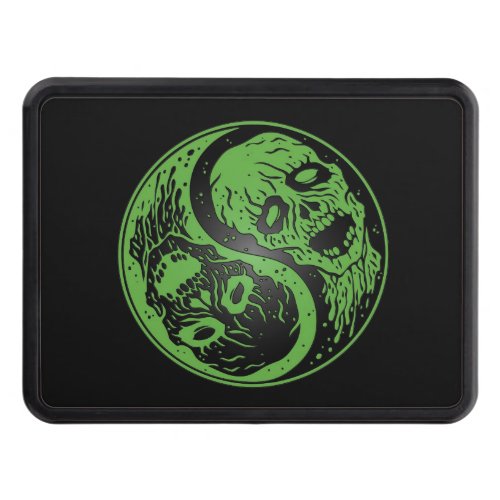 Green and Black Yin Yang Zombies Hitch Cover