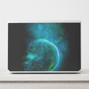 Green and Blue Abstract Painting HP Laptop Skin