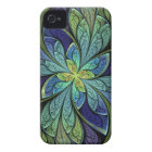 Green and Blue Abstract Pattern La Chanteuse IV