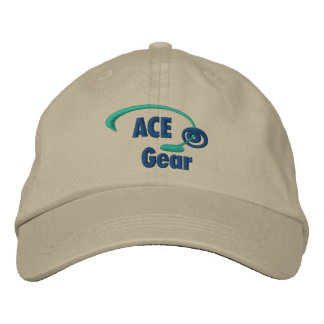 Green and Blue Ace Gear Embroidered Hat