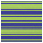 Green and Blue Colored Striped/Lined Pattern Fabric