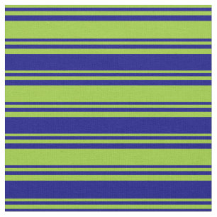 Green and Blue Colored Striped/Lined Pattern Fabric