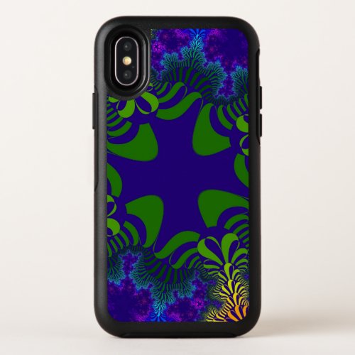 Green and Blue Cross OtterBox Symmetry iPhone X Case