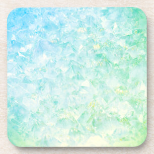 Green and Blue Crystal Beverage Coaster
