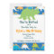 Green and Blue Dinosaur Birthday Party Invitations