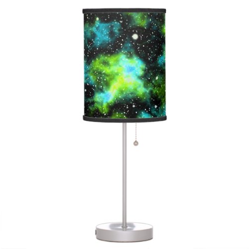 Green and Blue Galaxy Table Lamp