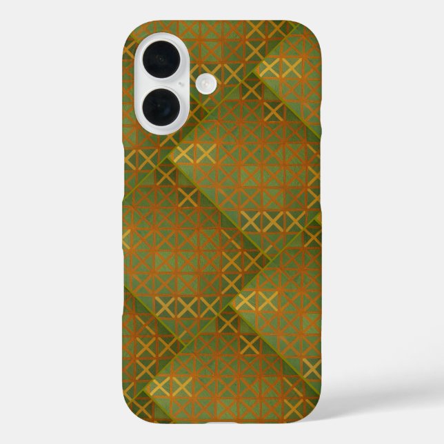 Green And Blue Geometrical Abstract Case-Mate iPhone Case (Back)