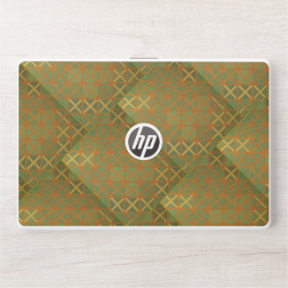 Green And Blue Geometrical Abstract HP Laptop Skin