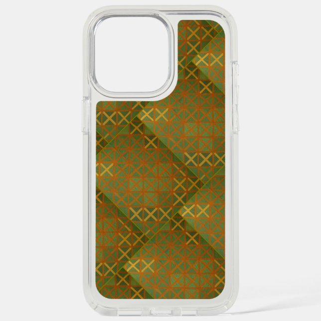 Green And Blue Geometrical Abstract Speck iPhone Case (Front)