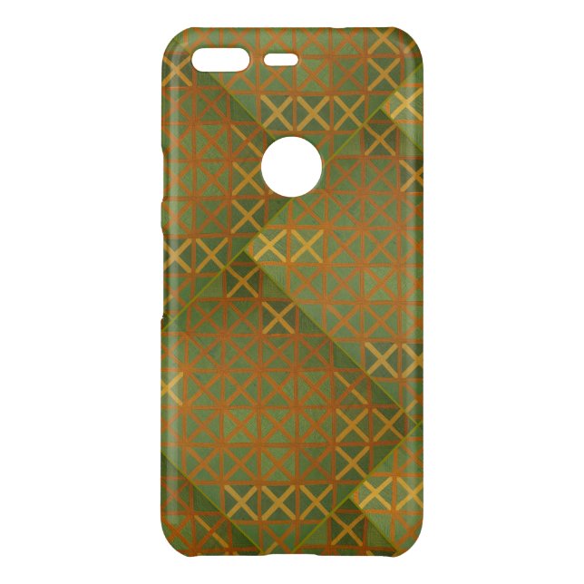Green And Blue Geometrical Abstract Uncommon Google Pixel Case (Back)