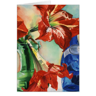 "Green and Blue Glass" Card