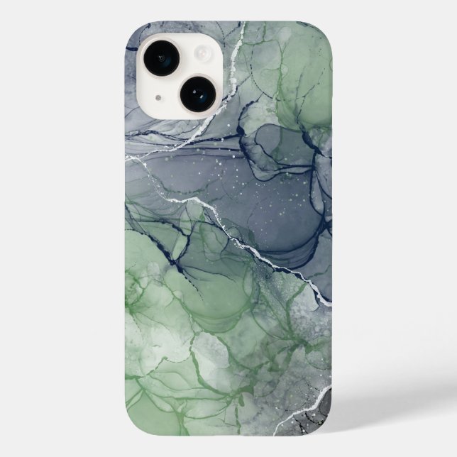 Green and blue ink Case-Mate iPhone case (Back)
