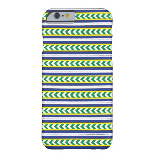 Green and blue Latvian Latgale Ethnic Folk art Barely There iPhone 6 Case