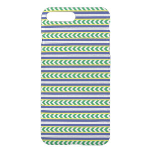 Green and blue Latvian Latgale Ethnic Folk art iPhone 8 Plus/7 Plus Case