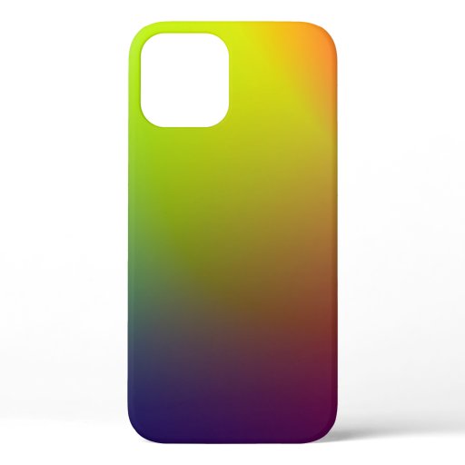 GREEN AND BLUE LIGHT ILLUSTRATION iPhone 12 CASE