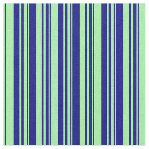 Green and Blue Lines Fabric