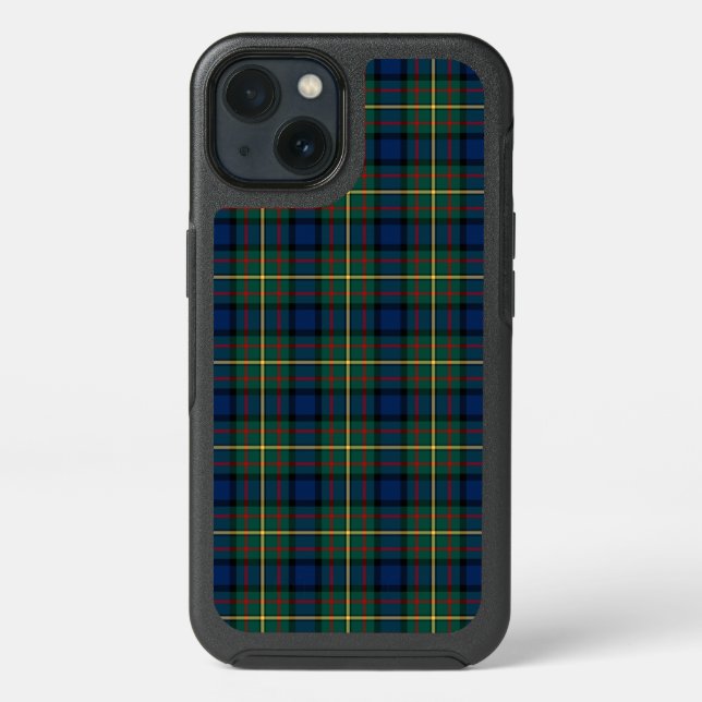 Green and Blue MacLaren Clan Scottish Plaid Otterbox iPhone Case (Back)