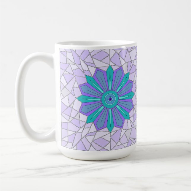 GREEN AND BLUE MIX MUG (Left)