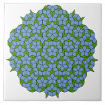 Green and Blue Penrose Rhombus Pattern Ceramic Tile<br><div class="desc">This design features an elegant interlocking pattern of two different rhombus shapes in green and blue. It produces a beautiful geometric effect that is a joy to look at. Penrose tiling patterns are named after Oxford mathematician and physicist Roger Penrose, who worked on them in the 1970s; in 2020, he...</div>