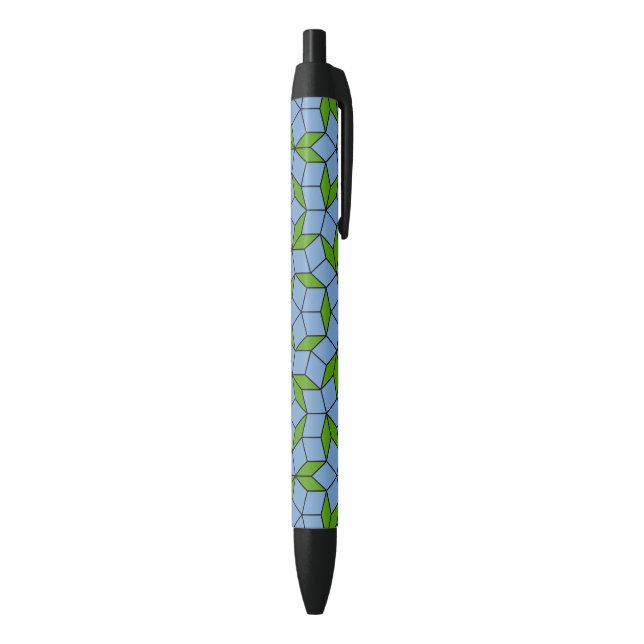Green and Blue Penrose Rhombus Pattern Pen (Bottom (Vertical))