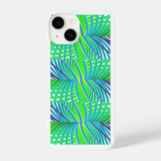 Green and blue phone case (Back)