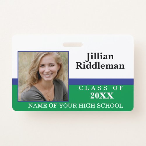Green and Blue Photo Event Badge