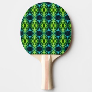 Green and Blue Ping Pong Paddle