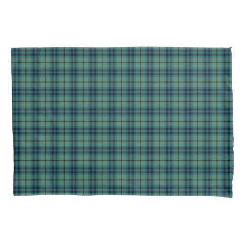 Green and Blue Plaid Keith Clan Ancient Tartan Pillow Case