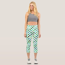 Green and Blue Polka Dots Seamless Pattern