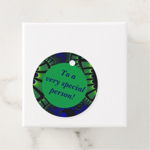 Green and Blue Remix Favor Tags