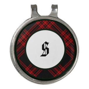 Green and Blue Scottish Hunting Tartan Plaid Golf Hat Clip