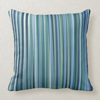 Green and Blue stripe pillow Pillow modern
